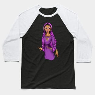 Black is Beautiful - Sudan African Melanin Girl in traditional outfit Baseball T-Shirt